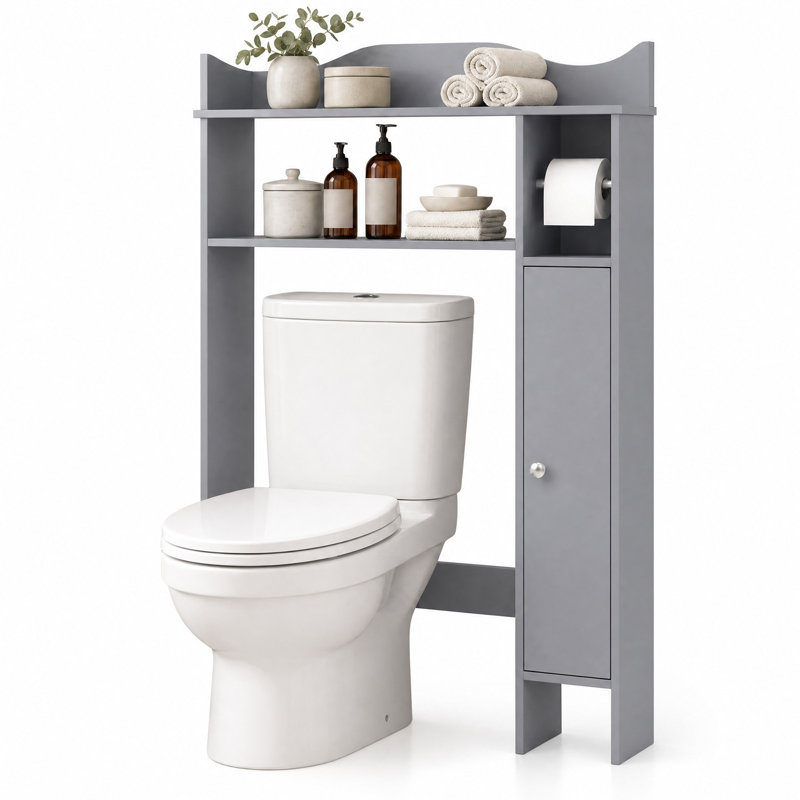 Rangement pour salle de bain Bortman, Gris