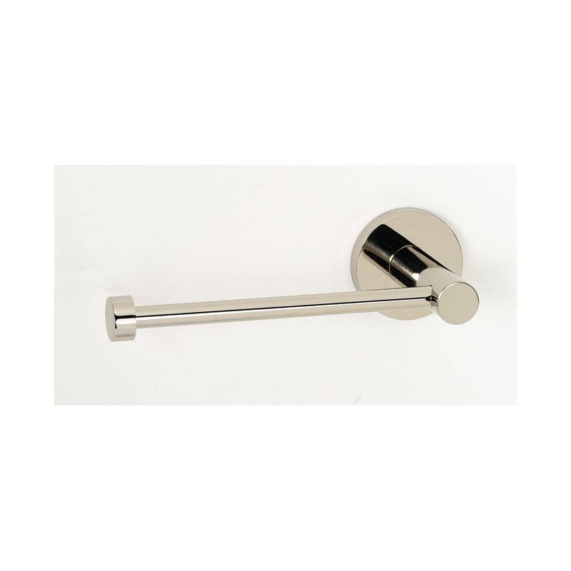 Contemporary II Single Post Wall Mount Toilet Paper Holder, Polished Nickel