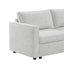 Canapé modulaire de rangement en L à assise en L 109,84 po Hymes avec coussin détachable, canapé modulaire avec repose-pieds-133688933