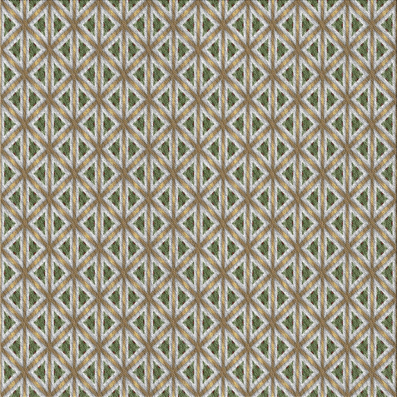 Tapis géométrique brun, Carré 6 pi