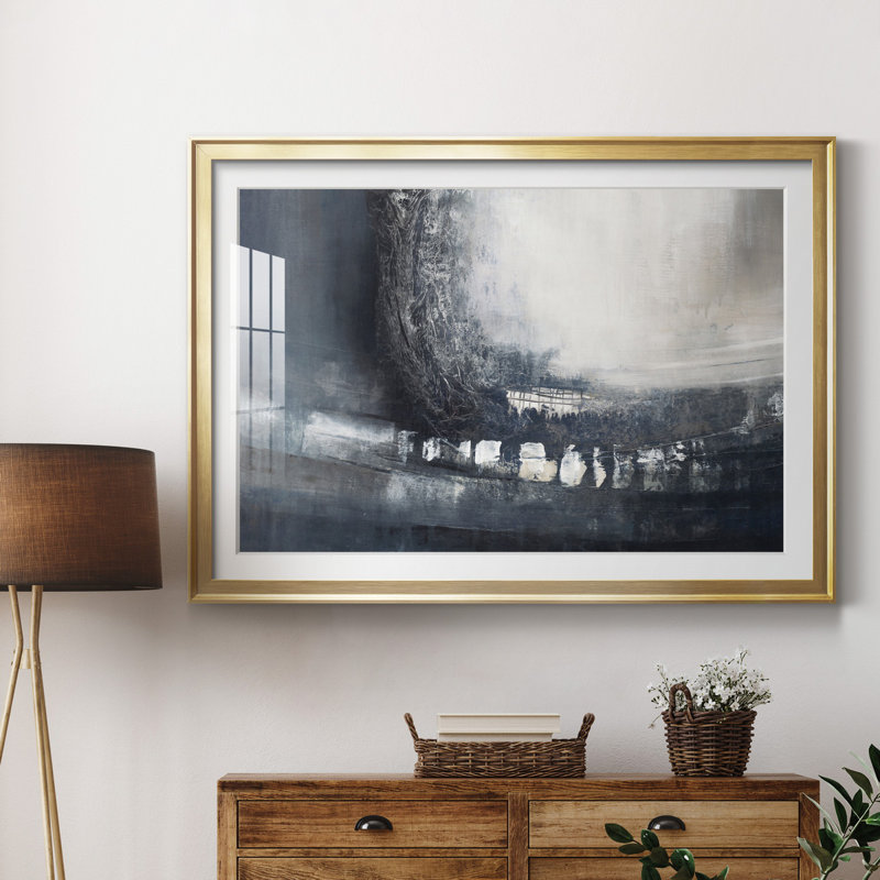 «Beyond Shadows I», reproduction d'art sur toile encadrée, H 26,5 po x l 36,5 po x P 1,5 po, Encadrement doré