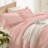 Andency Blush Ruffle Comforter Set, 2 Pieces Kids Comforter Set Twin(66x90Inch), Farmhouse Comforter Set, Soft Microfiber Kids Bedding Set-124610470-124610449