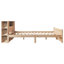 Bookcase Bed Without Mattress Solid Wood Pine-301055615