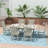 Laguna 6 - Person Patio Dining Set with Rectangular Table-84303607