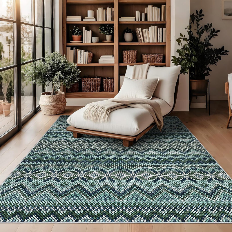 2x6 Moss Green Floral Washable Runner Rug for Hallway, Kitchen, Laundry, Non-Slip, Ultra-Thin, Soft, Long Bedroom Rugs.