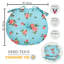 Set Of Two Rose Round Seat Pads-485267403