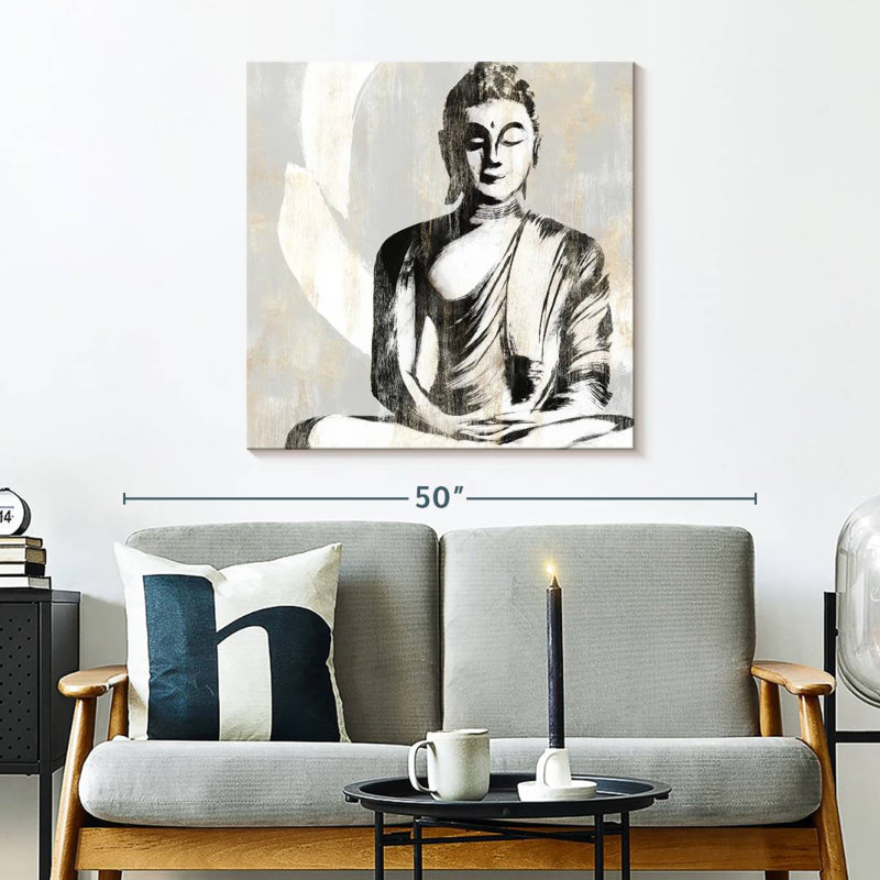 Bouddha assis Leisha II, H 30 po x l 30 po