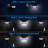Solar Motion Sensor Lights IP65 Waterproof Outdoor Wall Lighting 6500K Pure White for Driveway Patio-40847295