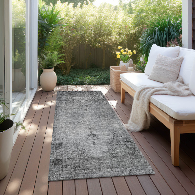 Tapis résistant aux taches lavable à la machine avec envers antidérapant, Tapis de couloir 2 pi 3 po x 7 pi 6 po