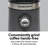 Hamilton Beach Custom Grind Coffee Grinder, 5 settings, 14 cups ,stainless steel  grinding bowl, Grey, 80396RC