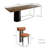 Nordic Solid Wood Dining Table Set 8 - Person Solid Wood Top Trestle Dining Set-99694749