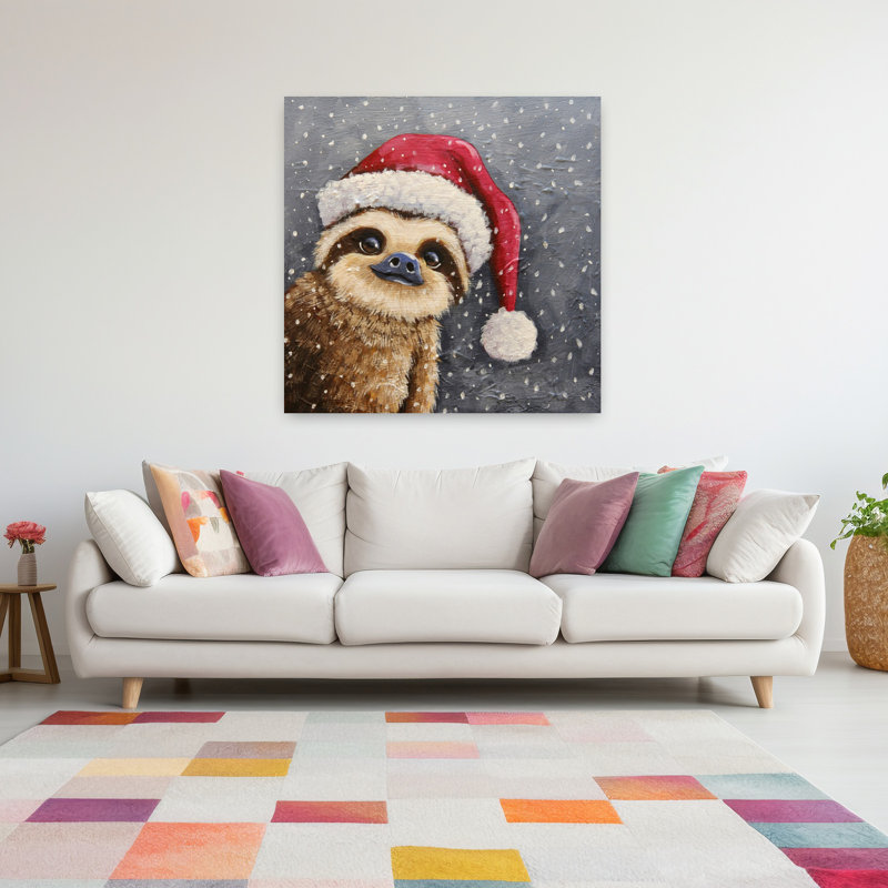 Art urbain contemporain Merry Sloth, H 48 po x l 48 po
