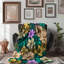 Jeté Floral Haven - 1 pièce de qualité supérieure Sherpa-1013299293