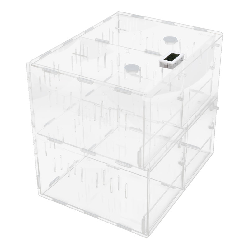 4Grid Acrylic Reptile Tank Terrarium Lizard Climbing Spider Snake Breeding Boxes