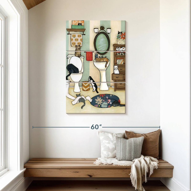 Brampt The Big Black Cat, 45" H x 28" W