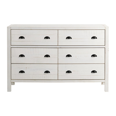 Ensemble de chambre à coucher 4 pièces Windsor avec lit simple à lattes et commode 6 tiroirs Windsor