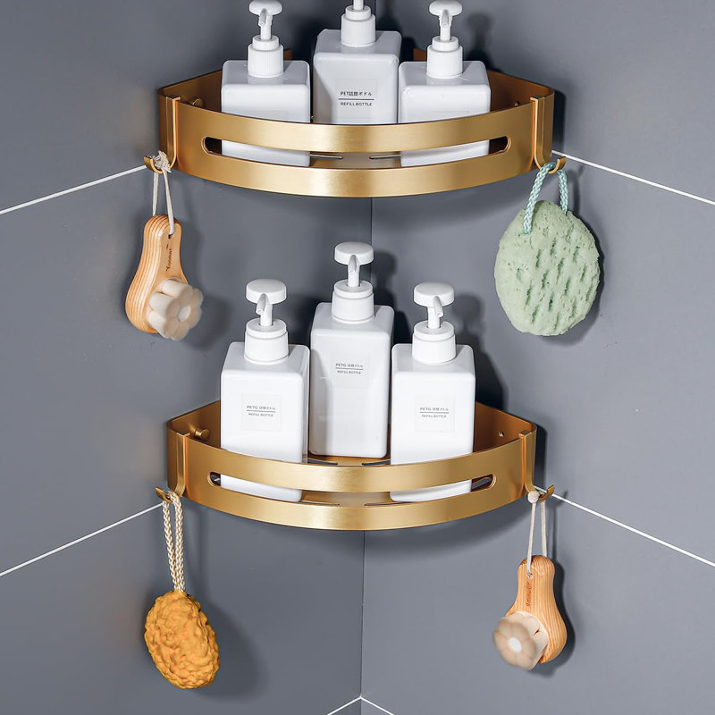Porte-shampoing brossé 2 pièces