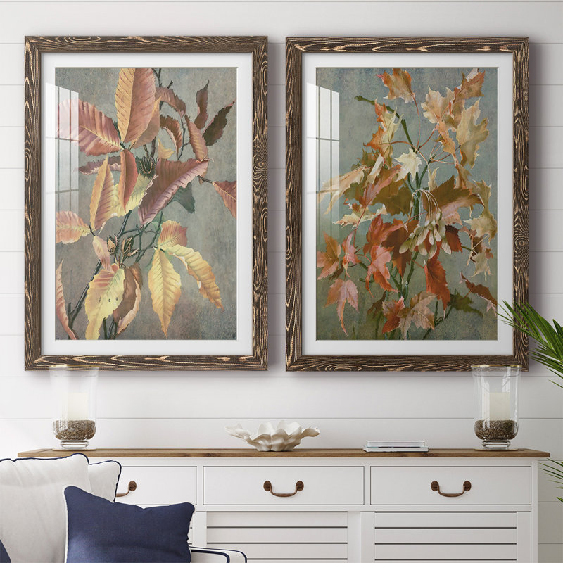 «Antique Autumn I», reproduction encadrée de qualité supérieure - prête à être accrochée, Noyer