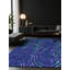 Tapis bleu soyeux et moelleux-1756335794