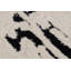 Tapis abstrait noir / blanc en laine tissé à la main-317969453
