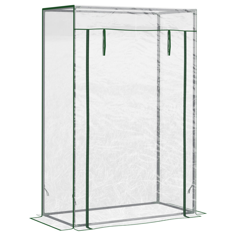 Serre de jardin de 40 po x L 20 po x l 59 po Outsunny avec cadre en acier durable