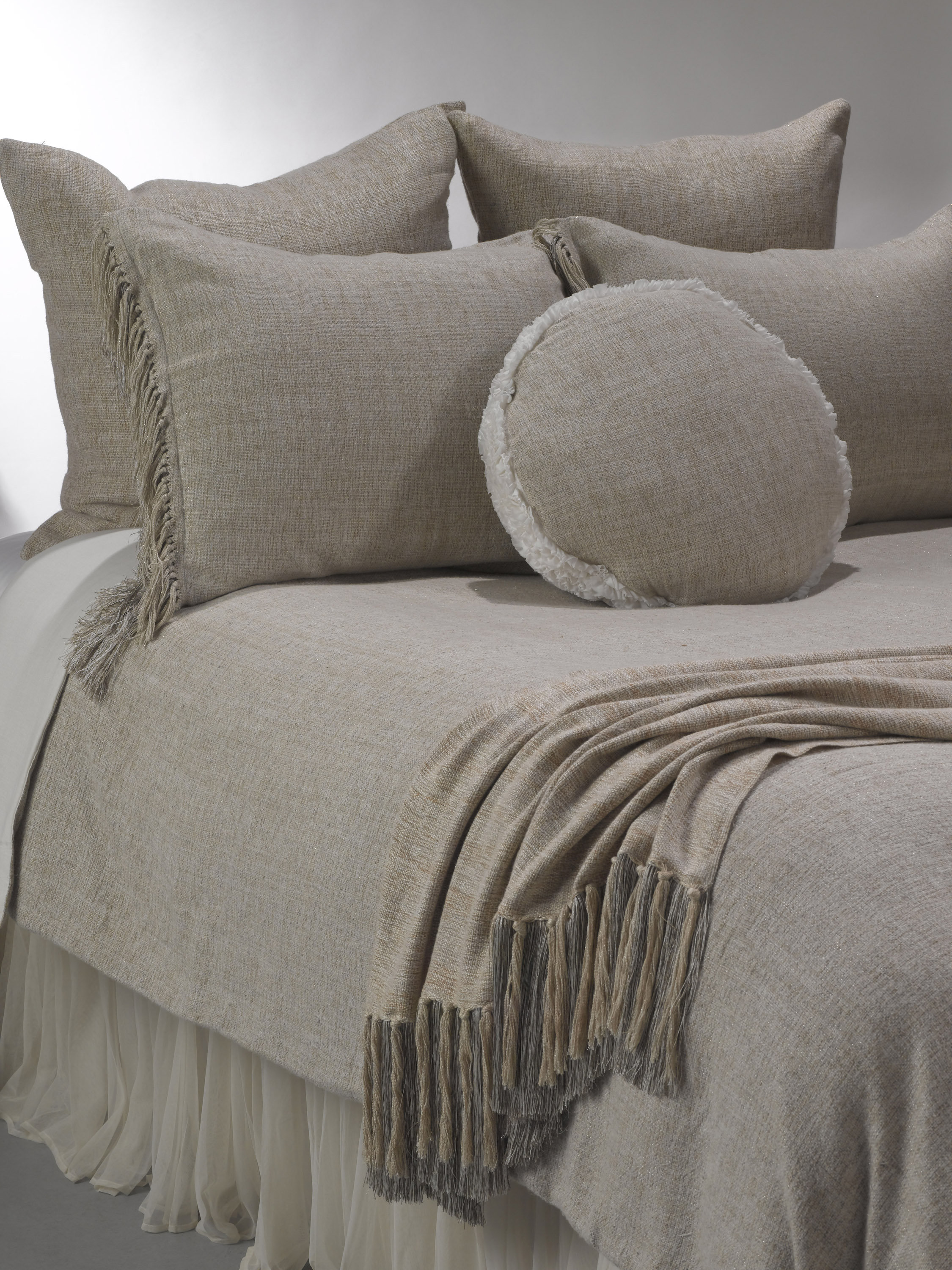 Couture Dreams Heavenly Neutral Modern & Contemporary Coverlet ...