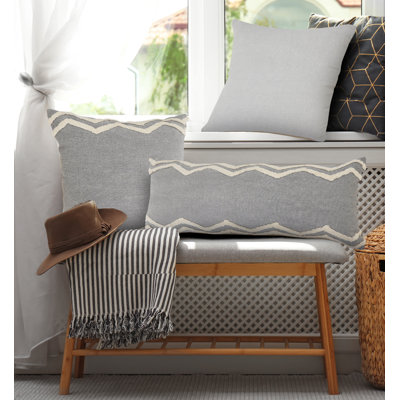 Housse de coussin décoratif contemporaine 100% coton Contemporary