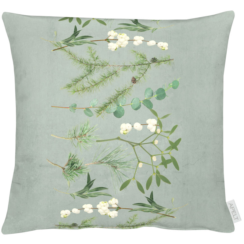 Chalet Style Square Scatter Cushion with filling, 45 x 45cm, Green