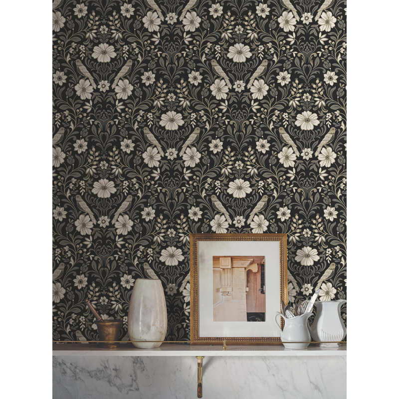 Colette Wallpaper, Black