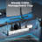 Compact Gaming Desk With LED Lighting, Built-In Power Outlets, Adjustable Monitor Stand, And Cable Management System
