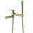 Solid Brass Wall Mounted Tub Faucet with Adjustable Tub Spout And Handheld Shower-102237601