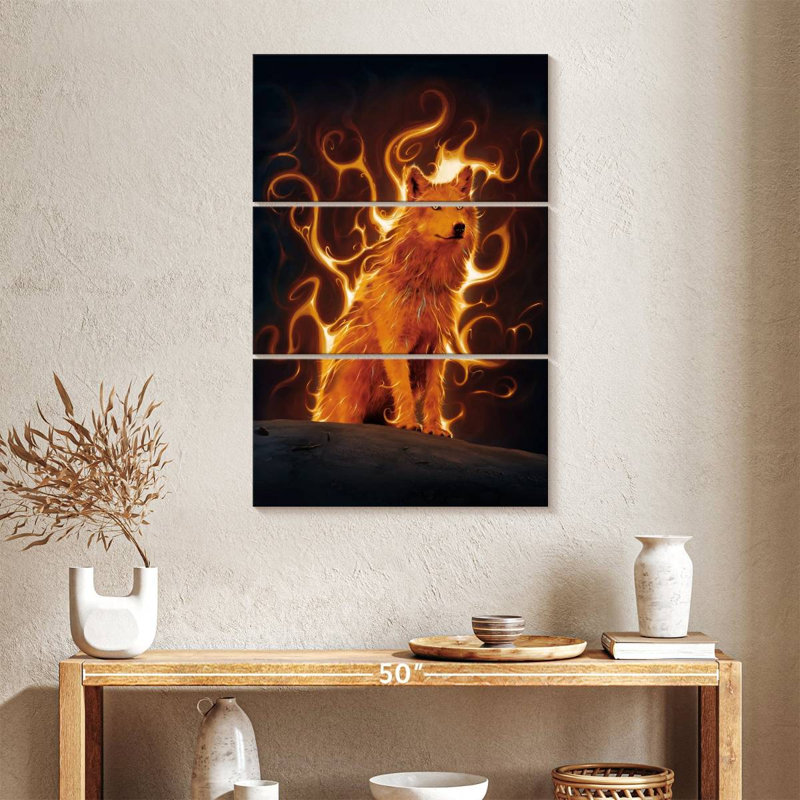 Brampt Phoenix Wolf, 38" H x 24" W