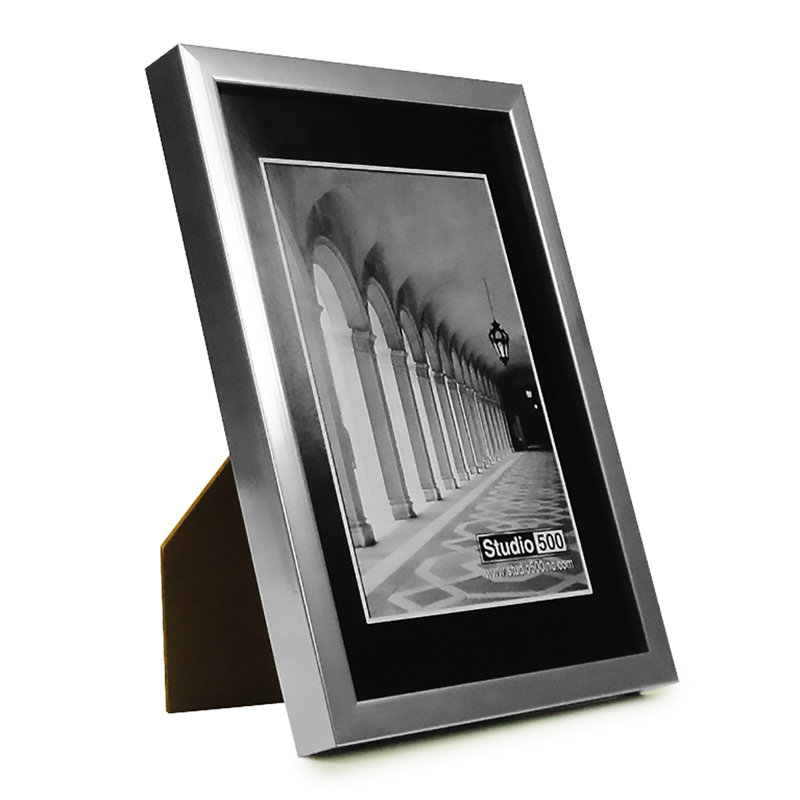 Cadre photo Glam Sleek Collection Glam Sleek, Blanc, 7 po x 5 po
