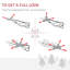 7Ft Pencil Christmas Tree, Unlit Artificial Christmas Tree Slim Douglas Fir Xmas Tree With Realistic Branches, Halloween Tree With 818 Tips-663666727-663666730