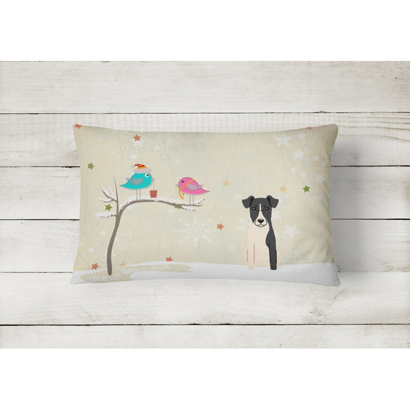 Coussin lombaire intérieur/extérieur en tissu neutre de noël