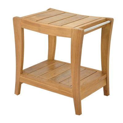 Whitten 18'' W Teak Shower Bench