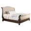 1pièce lit très grand capitonné beige-1200334158