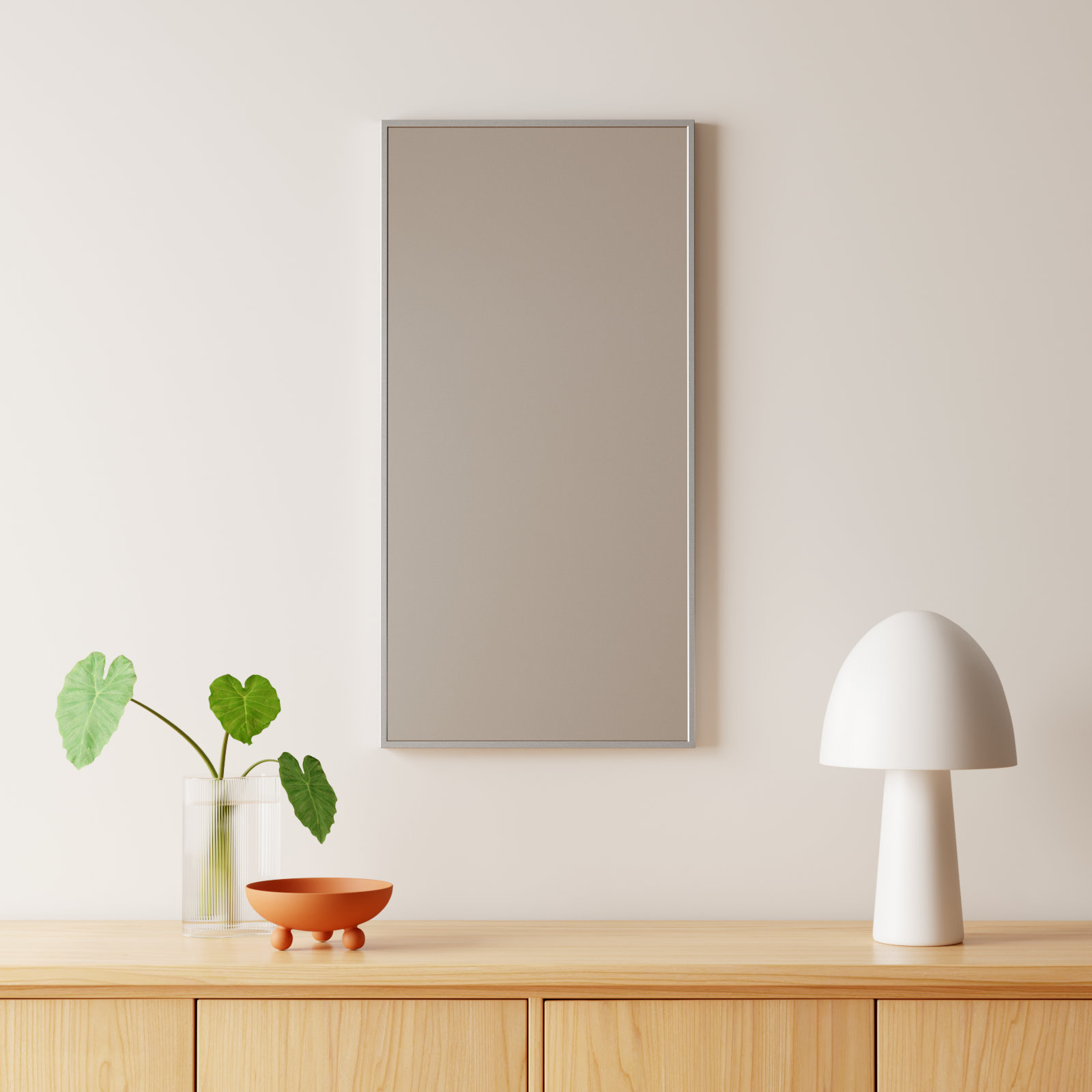 Sabine Accent Mirror, 36" x 18", Silver