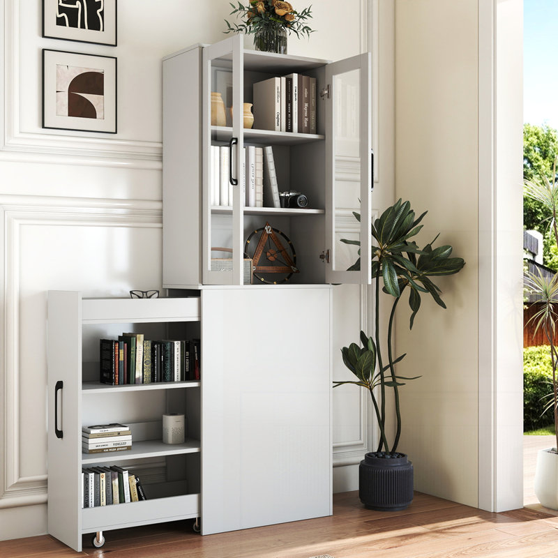 Armoire de rangement H 70,87 ", Blanc