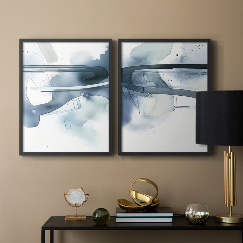 ABSTRACT Series DCCX III - Reproduction encadrée de qualité supérieure - prêt à être accroché - aucun clou requis - aucun clou requis