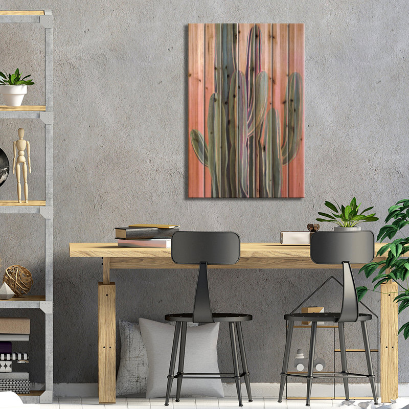 «Illinois Desert Dawn II On Wood» par Grace Popp, H 26 po x l 18 po x P 1,5 po