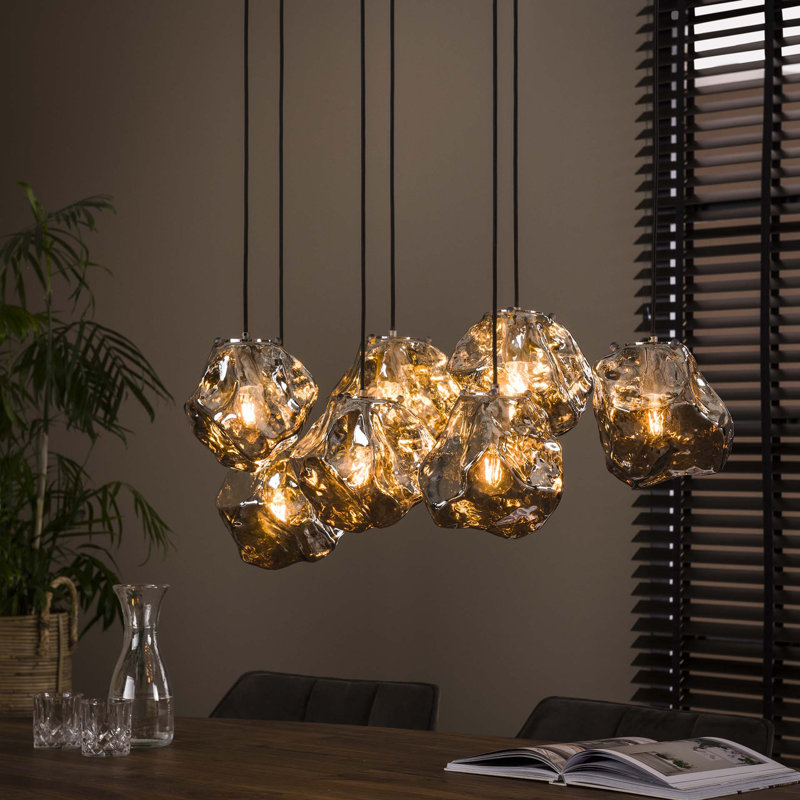 7 - Light Smoked Glass Pendant