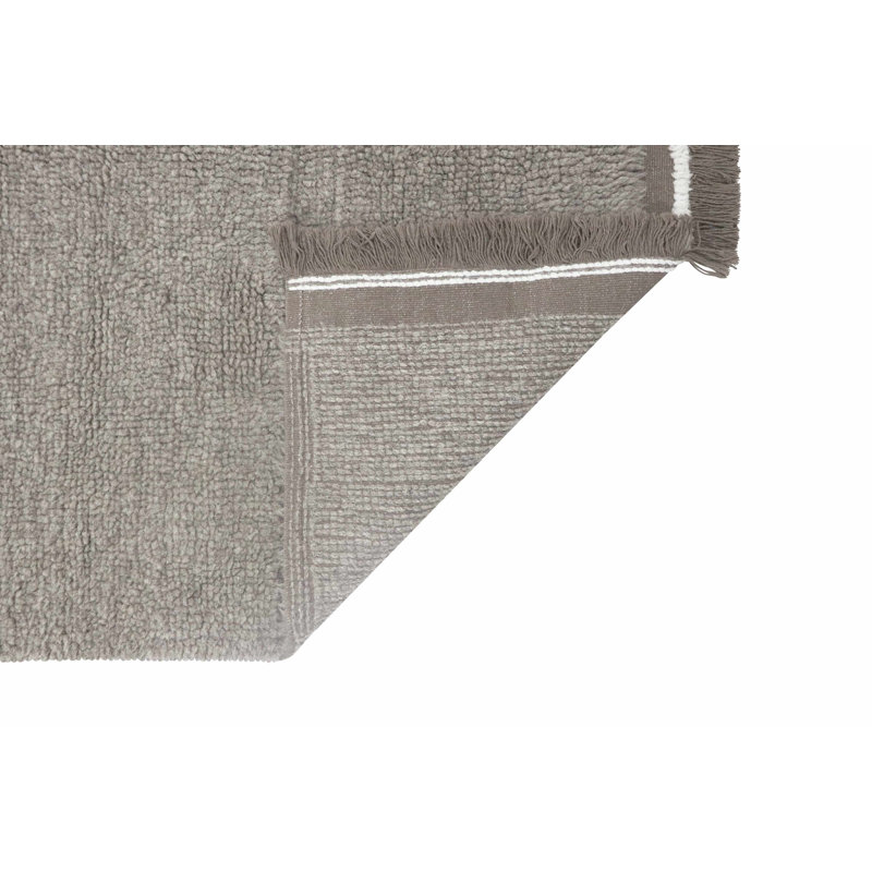 Sheep Of The World Hand Tufted Wool Area Rug in Sheep Gray, Rectangle 5'7" x 7'10"