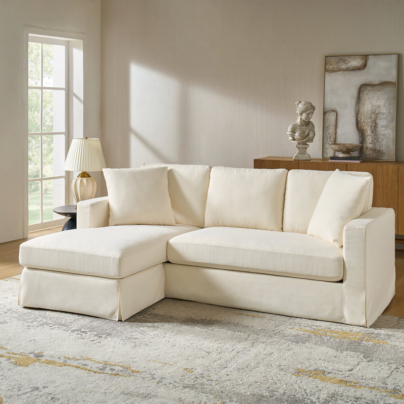 Canapé avec housse de duvet et housse interchangeable Wimberly, Linen