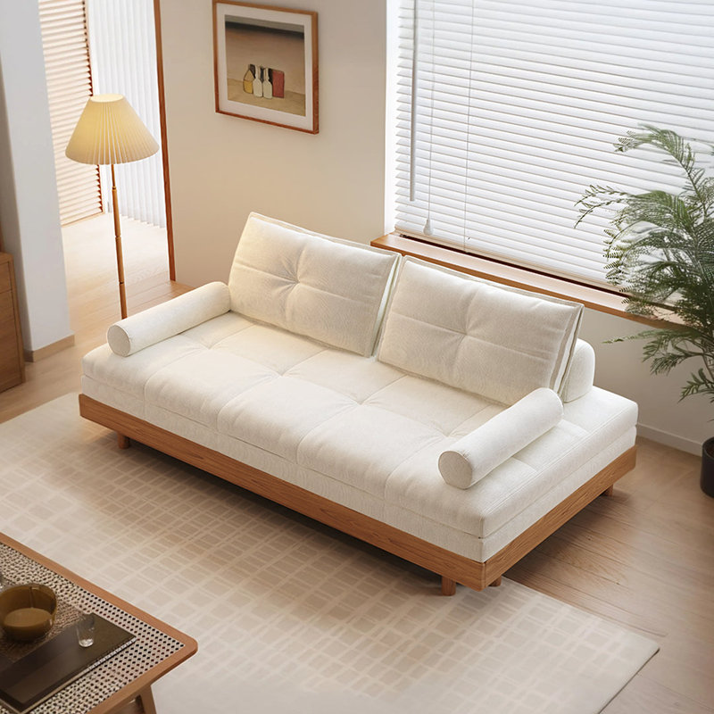 Howard Two Seater Sofa Bed - White, 120cm