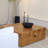 Solid wood tree burl square end table