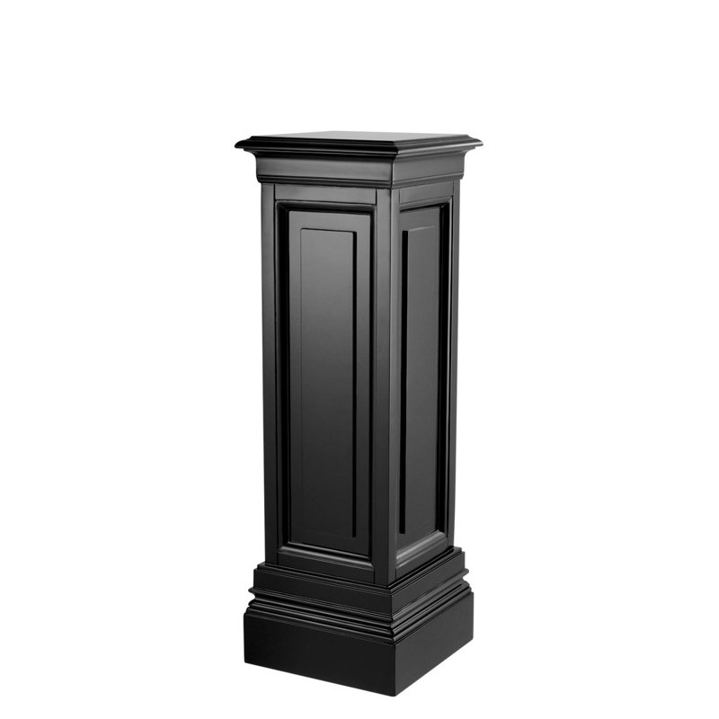 Support pour plante guéridon Salvatore, Noir, H 39,37 po x L 12,99 po x P 12,99 po