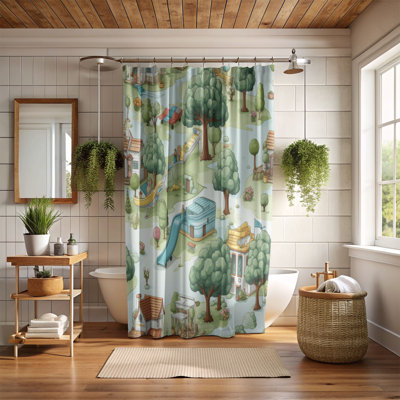 Play Equipment - Premium Shower Curtain