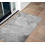 Tapis intérieur lavable abstrait 2 pi x 3 pi gris