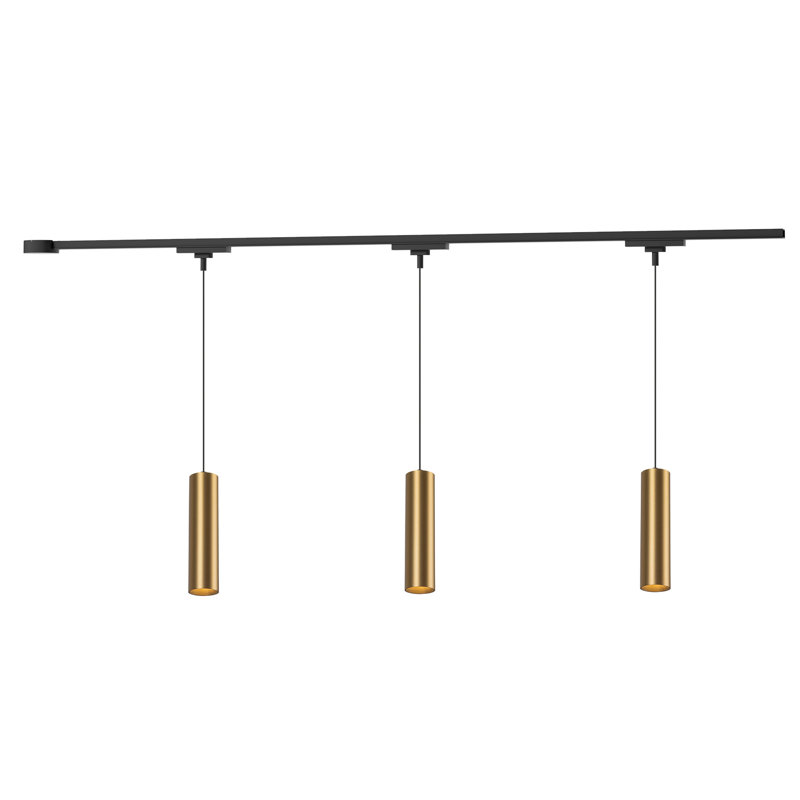 Ensemble de plafonnier à 3 lumières DEL Remil 4000K à intensité variable Remuda, Or brossé